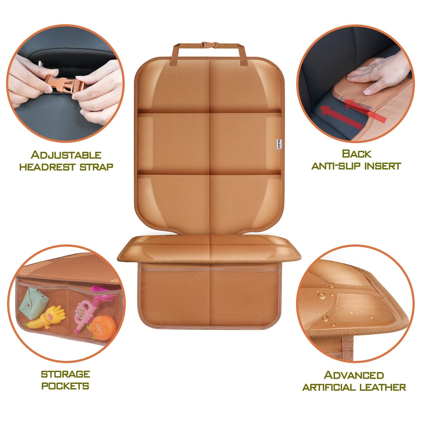 Meolsaek Car Seat Protector for Child Car Seat, Durable