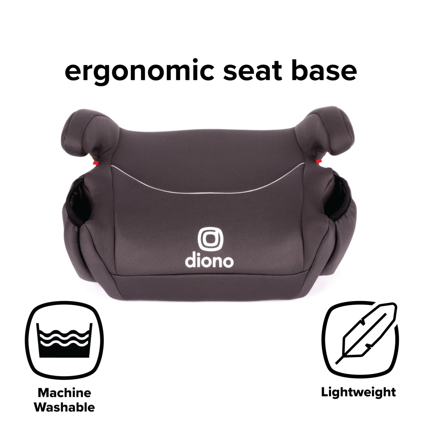 Diono Solana, No Latch, Single Backless Booster Car Seat