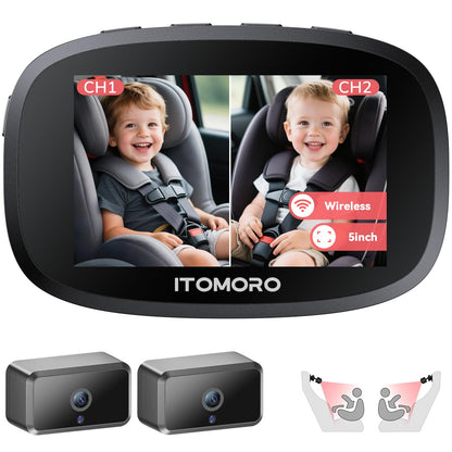 Itomoro Dual Baby Car Camera – 5" HD Monitor