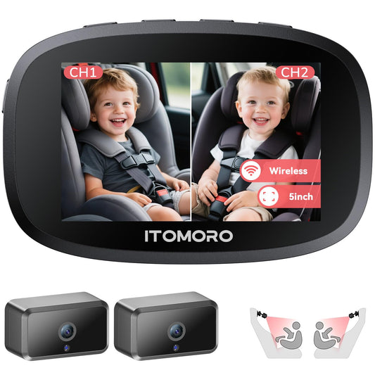 Itomoro Dual Baby Car Camera – 5" HD Monitor
