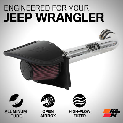 K&N Cold Air Intake – Jeep Wrangler JK 2012–2018