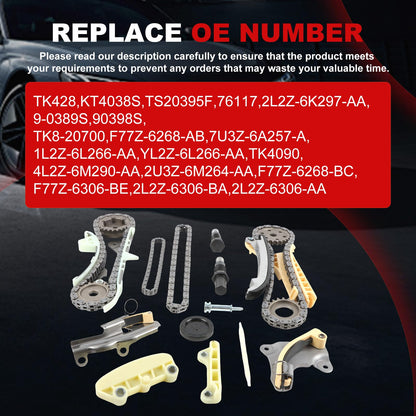 Engine Timing Chain Kit Oil Pump Water Pump Phasers