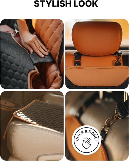 Premium Leather Car Seat Protector for Back Seat