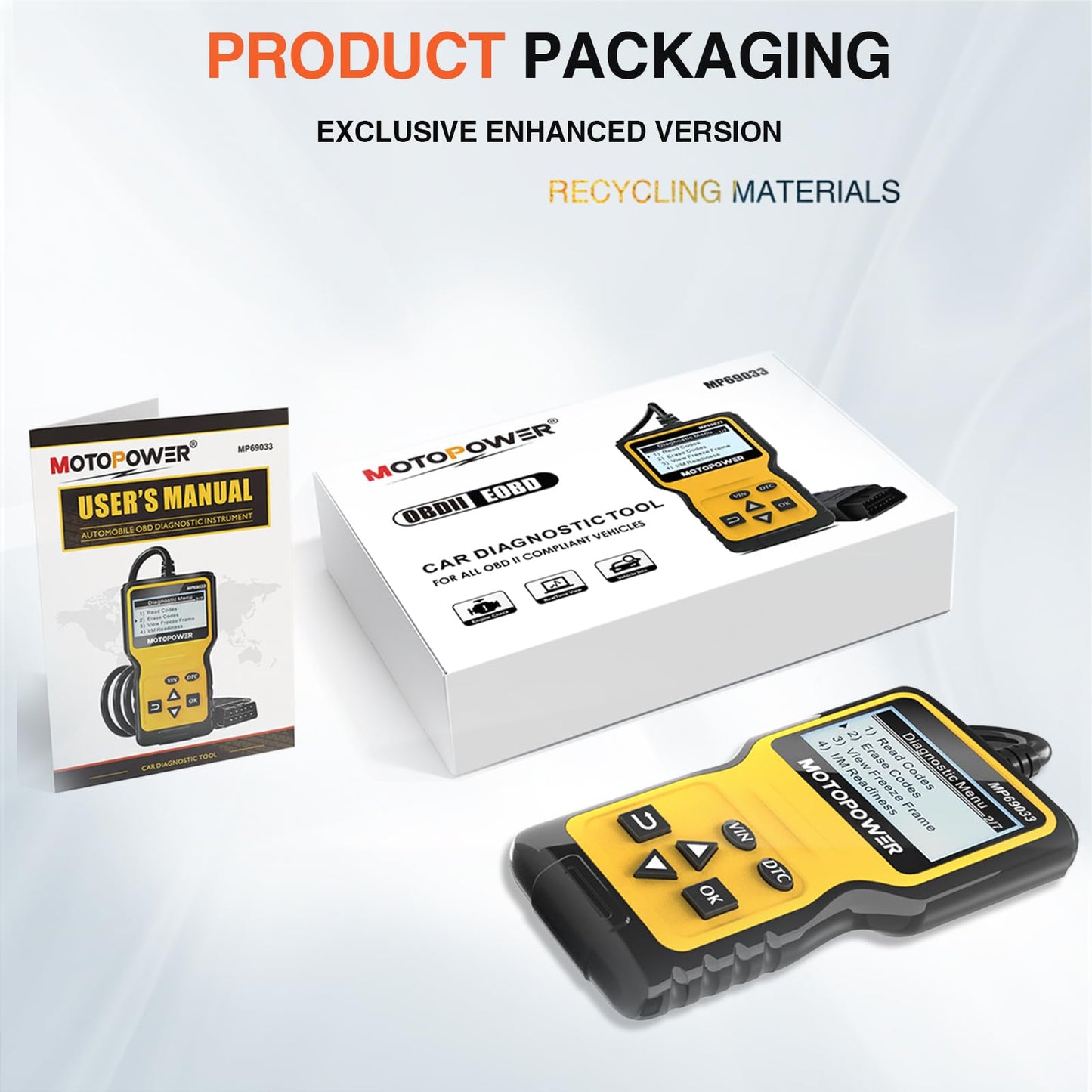 MOTOPOWER OBD2 Engine Scanner – Yellow