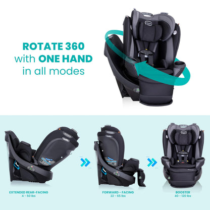 Evenflo Revolve360 Extend Convertible Car Seat with 360 Degree Rotation
