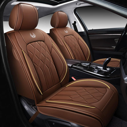 OASIS AUTO Waterproof Leather Seat Covers – Coffee