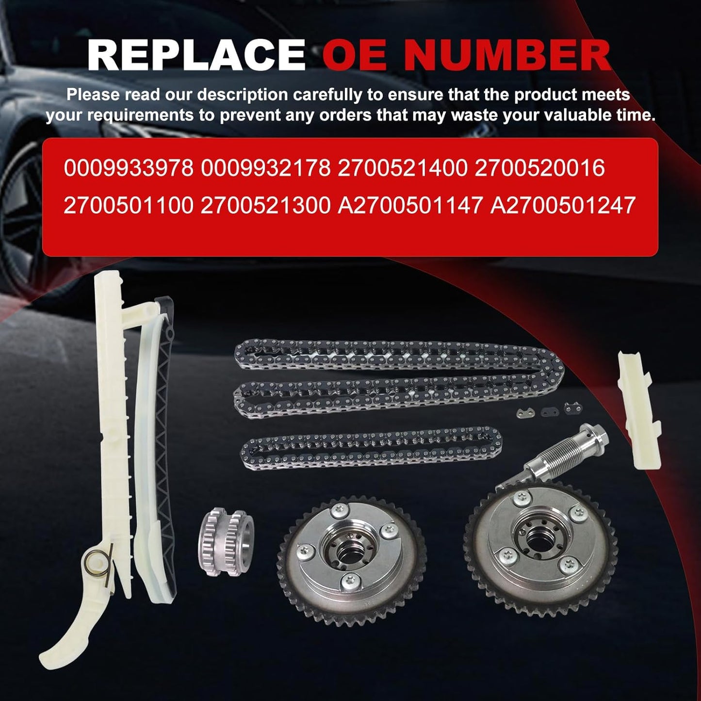 Timing Chain Kit 2.0L 1.6L Fit for GLC300 2016-2018 for GLC250