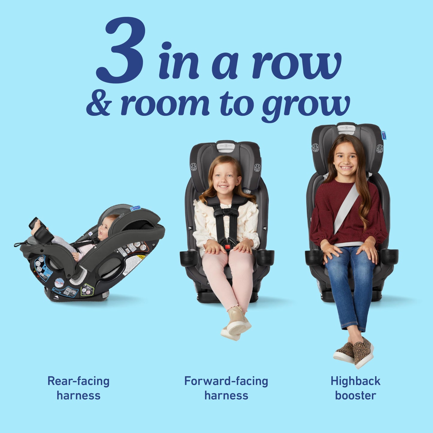Graco SlimFit  Convertible Car Seat,Ultra-Space-Saving Design