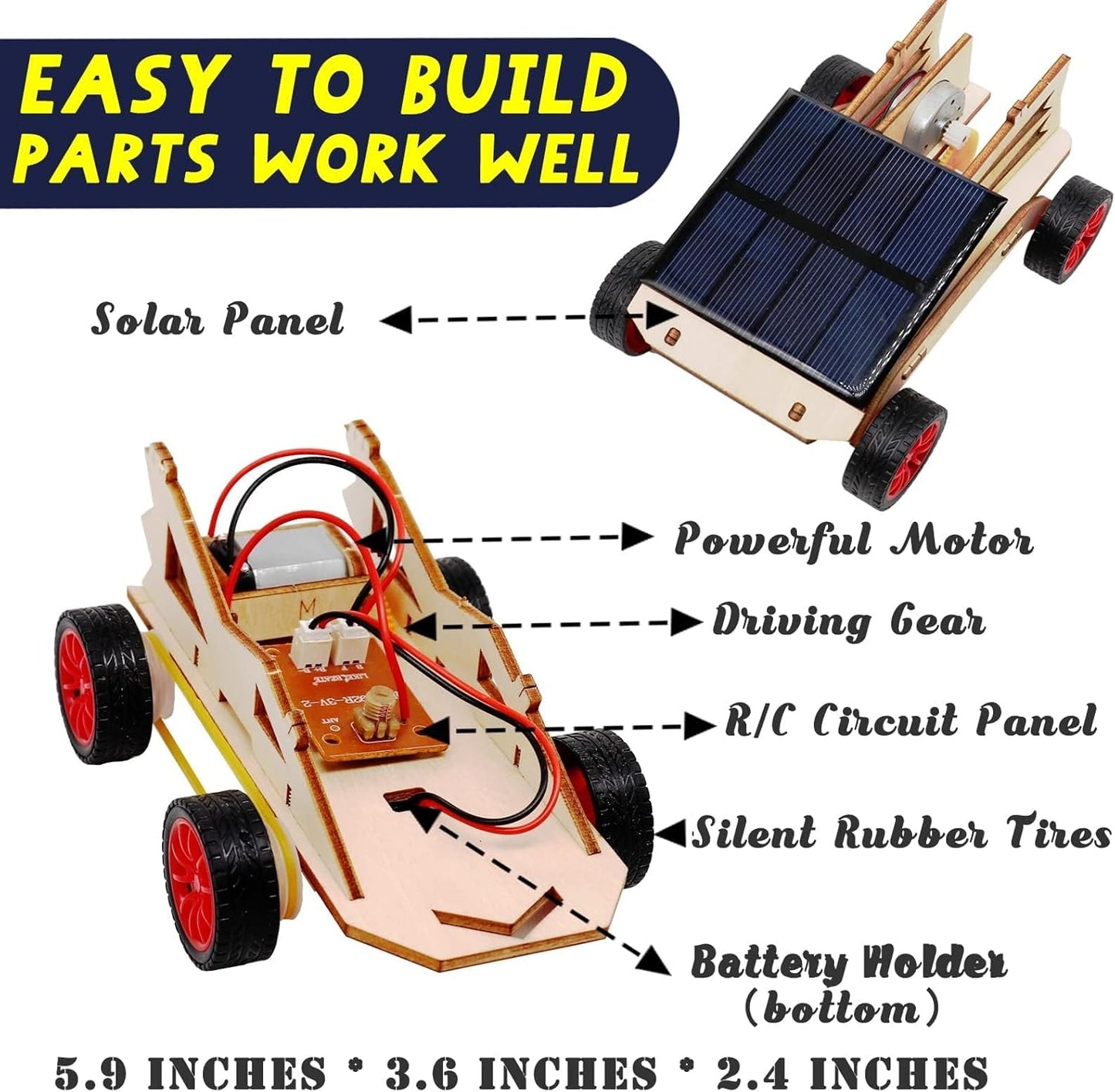 STEM Solar Car Kit – Kids 8–14
