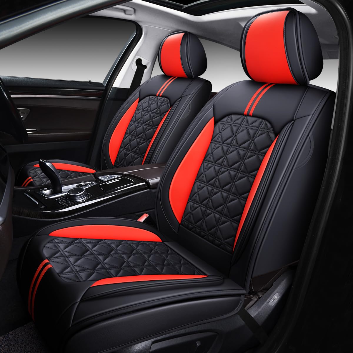 OASIS AUTO Waterproof Leather Seat Covers – Coffee