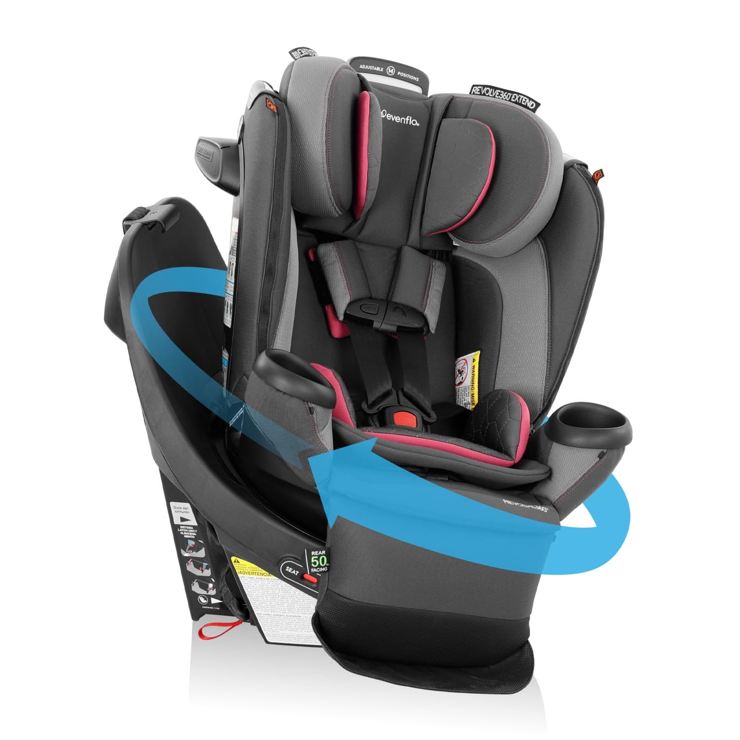 Evenflo Revolve360 Extend Convertible Car Seat with 360 Degree Rotation
