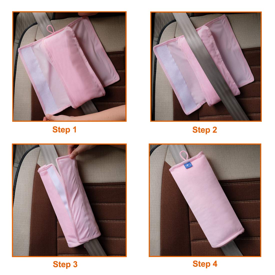 COOLBEBE Seat Belt Pillow for Kids, Extra Soft Toddler