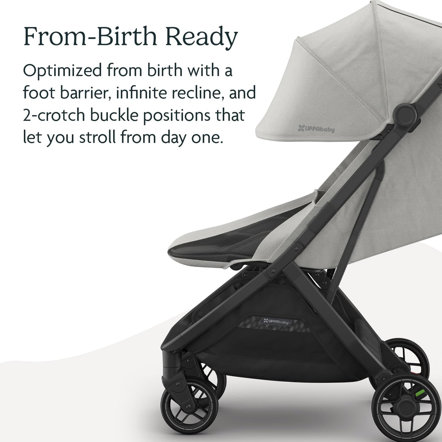 UPPAbaby Minu V3 Stroller – Savannah Pearl Gray