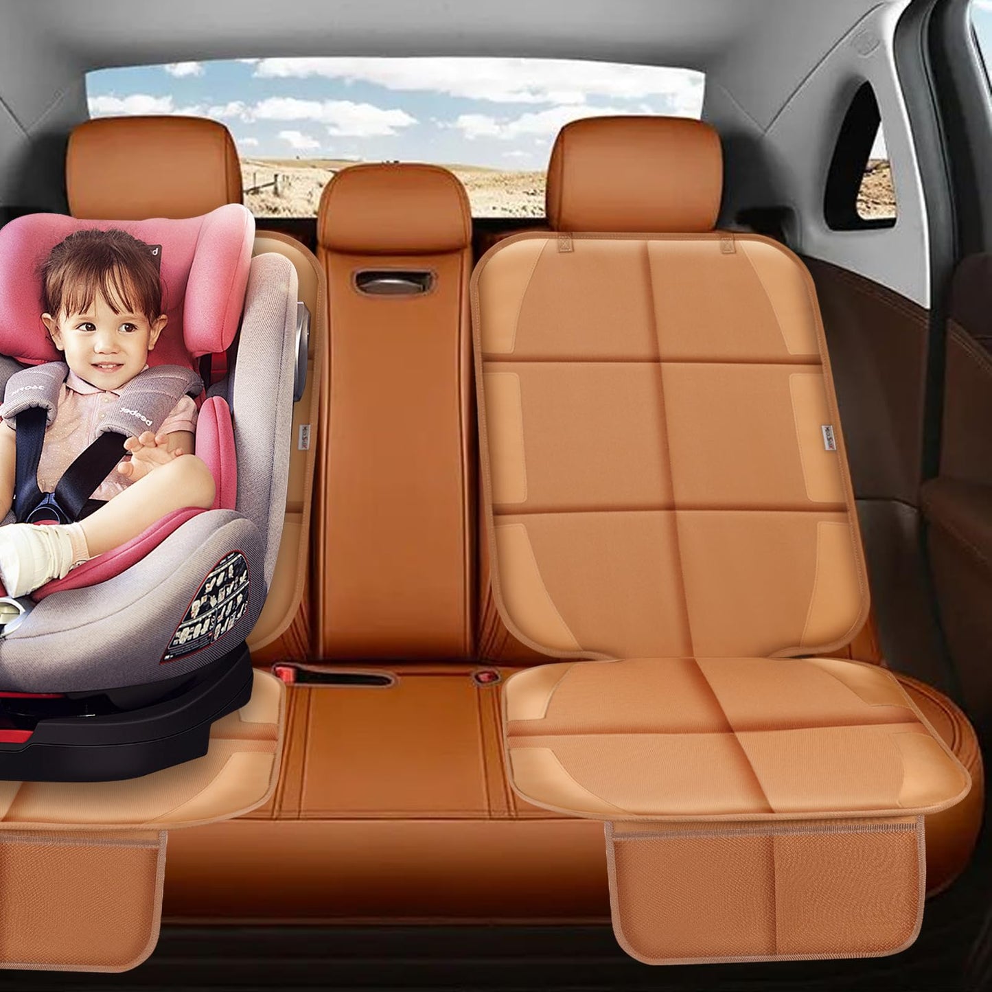 Meolsaek Car Seat Protector for Child Car Seat, Durable