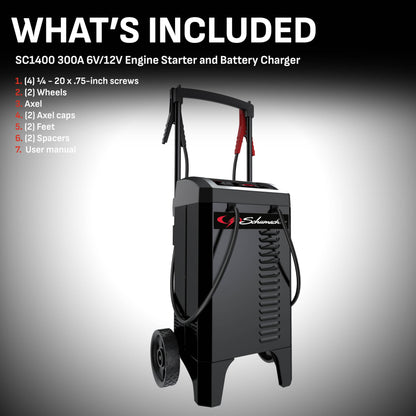 Schumacher Electric Wheeled Battery Charger and Engine Starter