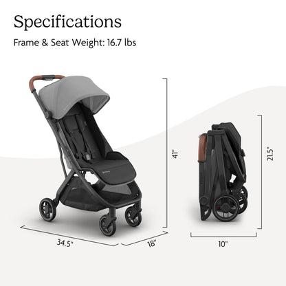 UPPAbaby Minu V3 Stroller – Savannah Pearl Gray