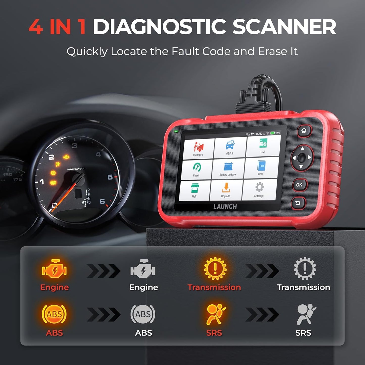 LAUNCH CRP123I V2.0 OBD2 Scanner – Engine