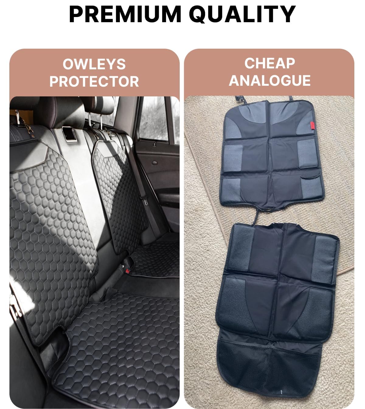 Premium Leather Car Seat Protector for Child Car Seat Cover