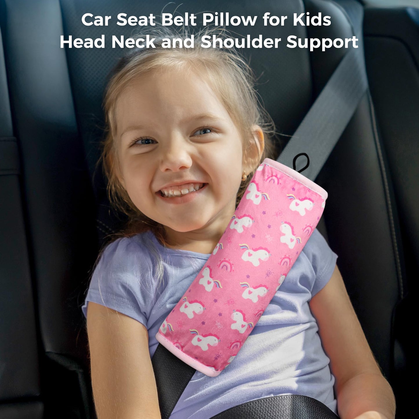 COOLBEBE Seat Belt Pillow for Kids, Extra Soft Toddler