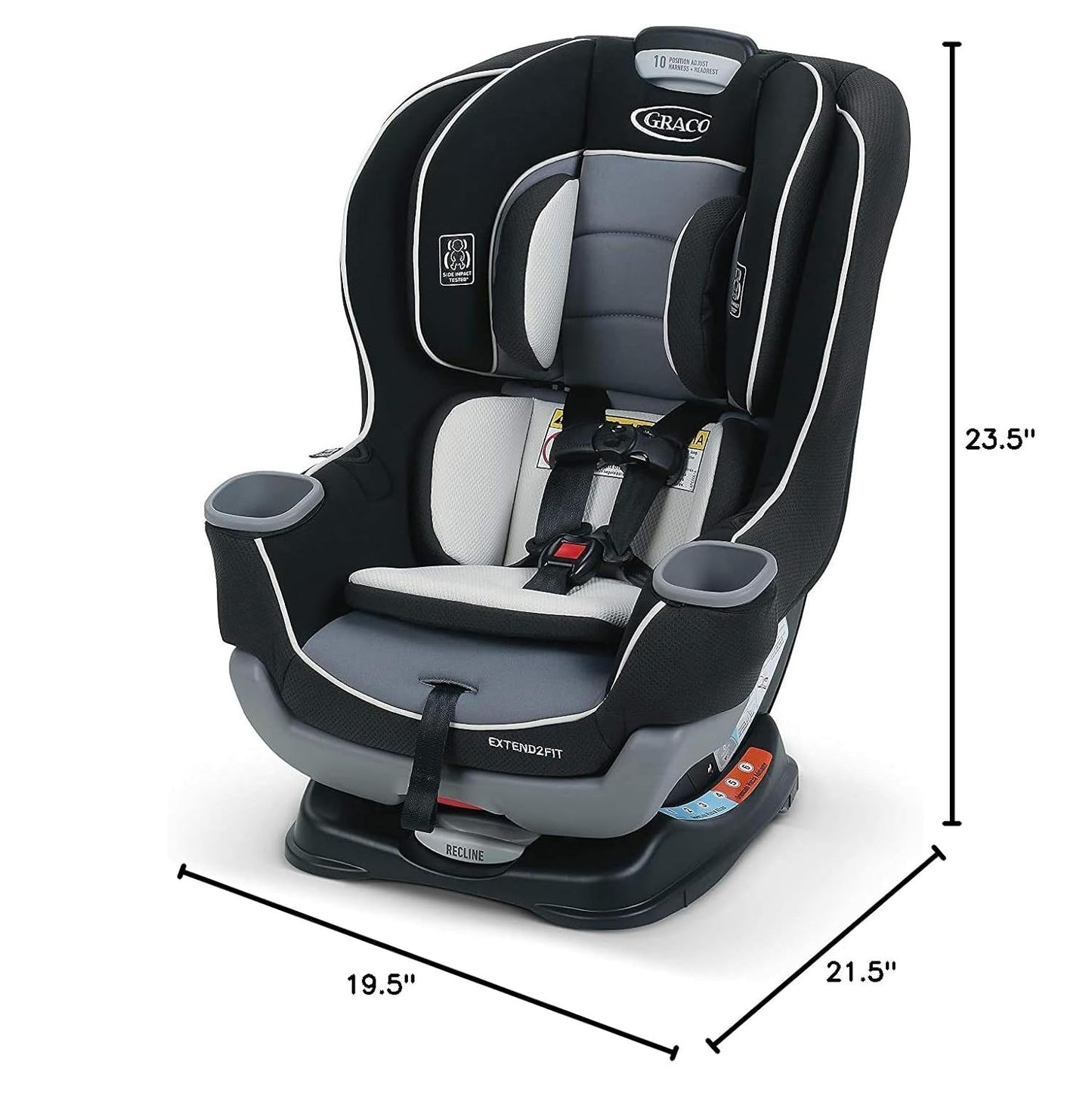 Graco Extend2Fit Convertible Baby Car Seat