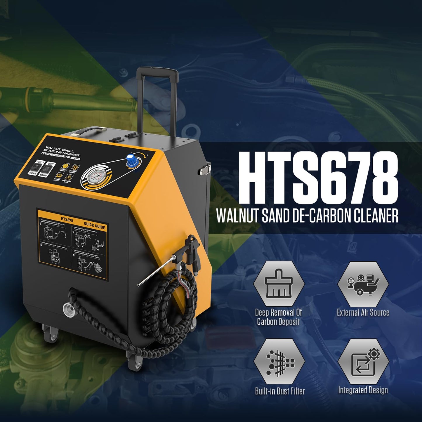 Walnut Blaster Cleaner, HTS558 Automotive Engine