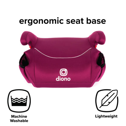 Diono Solana, No Latch, Single Backless Booster Car Seat