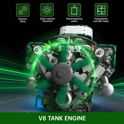 Mould King V8 Engine Model Kit – 2718PCS STEM DIY