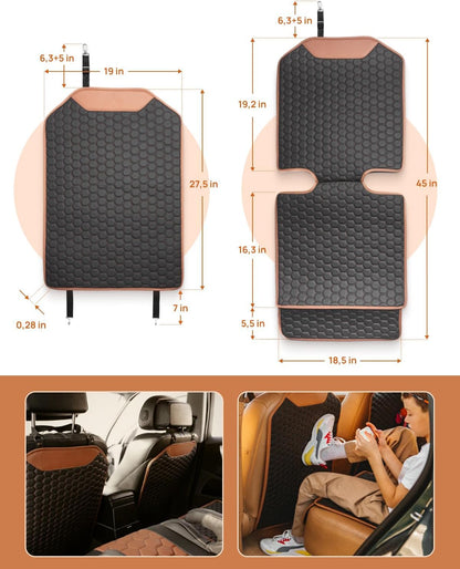 Premium Leather Car Seat Protector for Back Seat