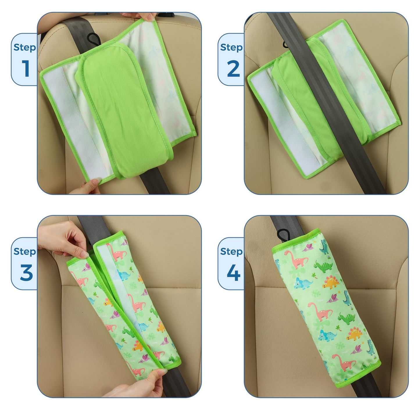 COOLBEBE Seat Belt Pillow for Kids, Extra Soft Toddler