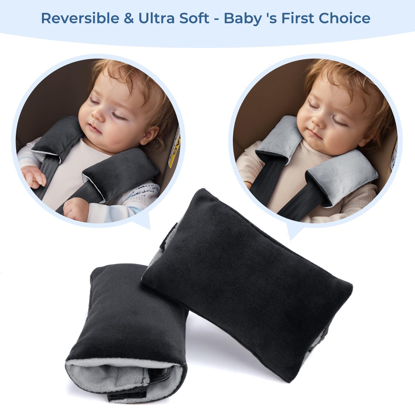 COOLBEBE Seat Belt Pillow for Kids, Extra Soft Toddler