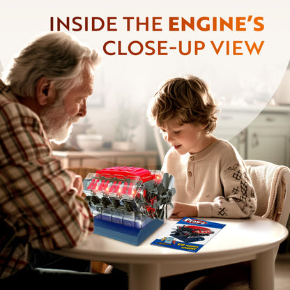 Playz V8 Combustion Engine Model Kit That Runs