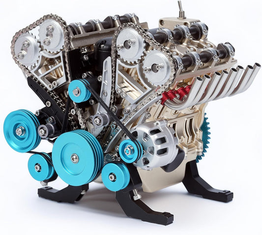 V8 Engine Model Kit – 500+PCS DIY Metal Mechanical
