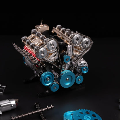 V8 Engine Model Kit – 500+PCS DIY Metal Mechanical