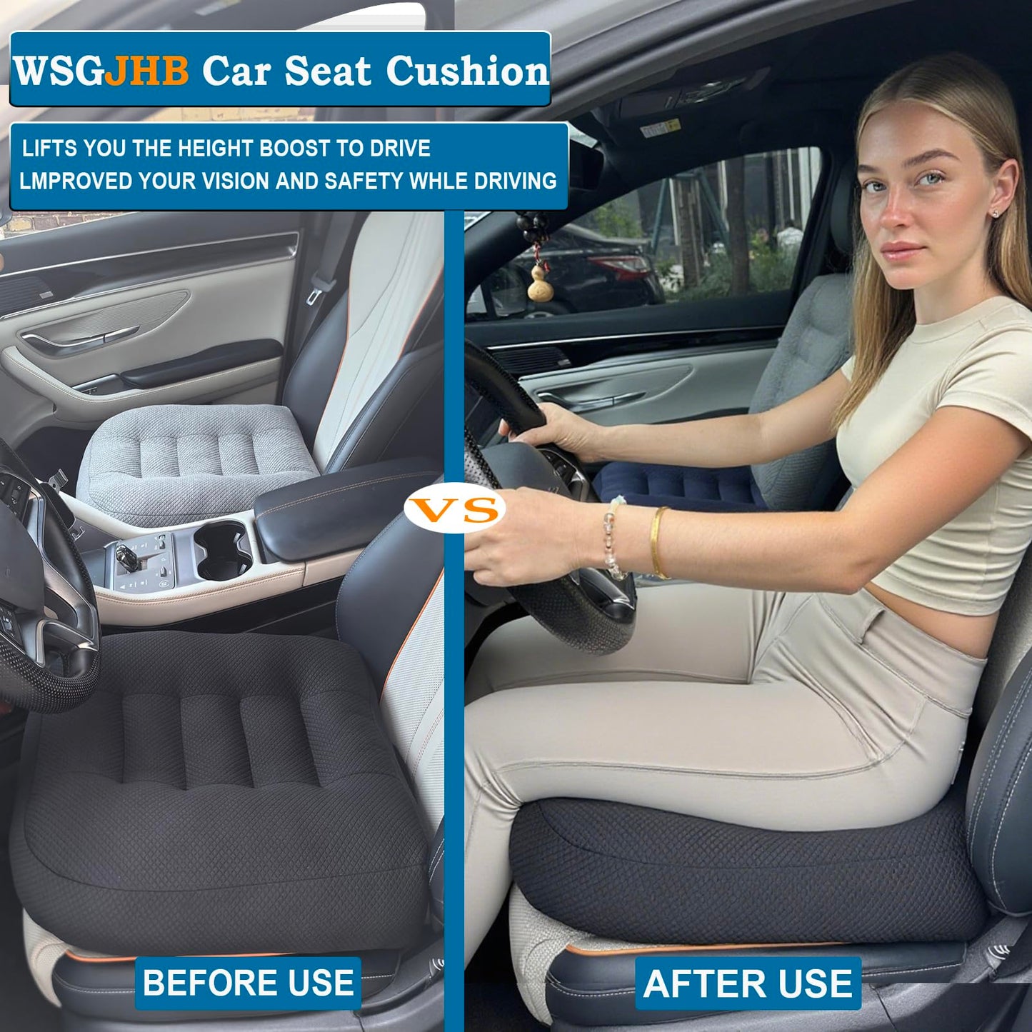 WSGJHB Seat Cushion – Posture Support (Black)