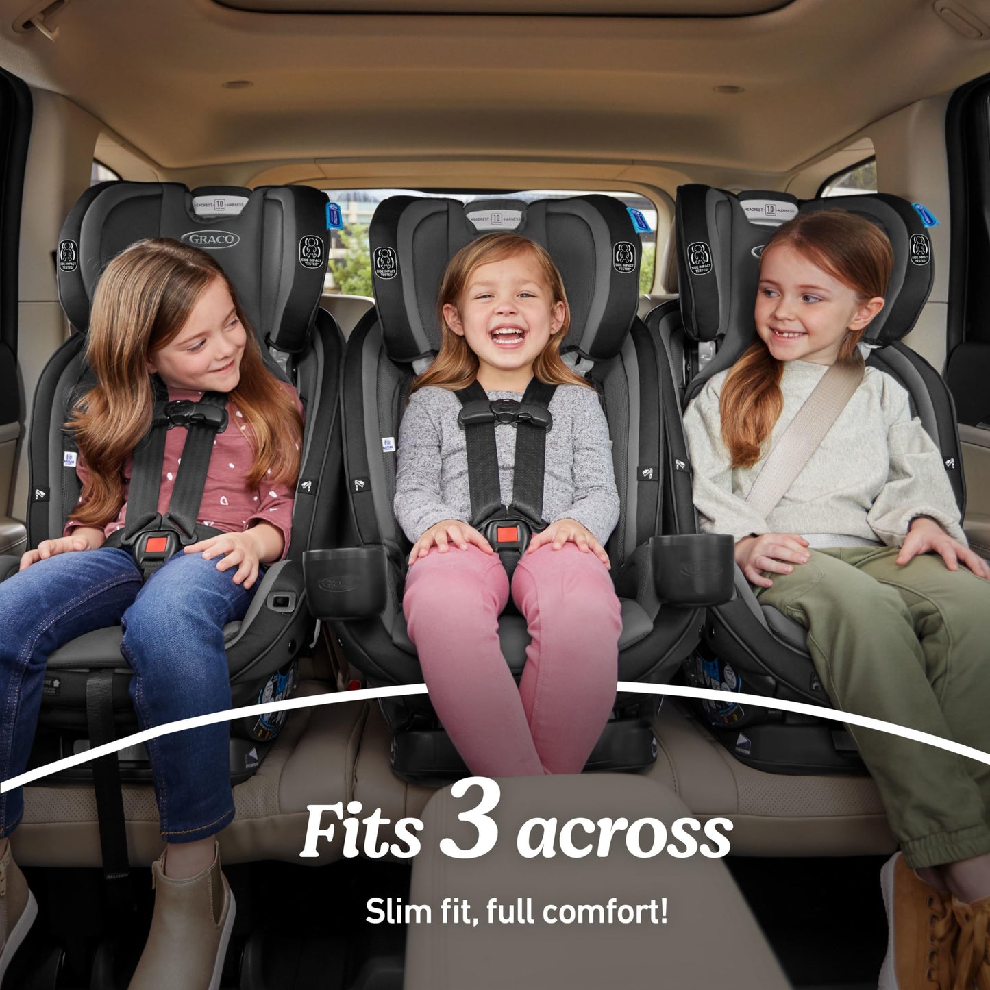 Graco SlimFit  Convertible Car Seat,Ultra-Space-Saving Design