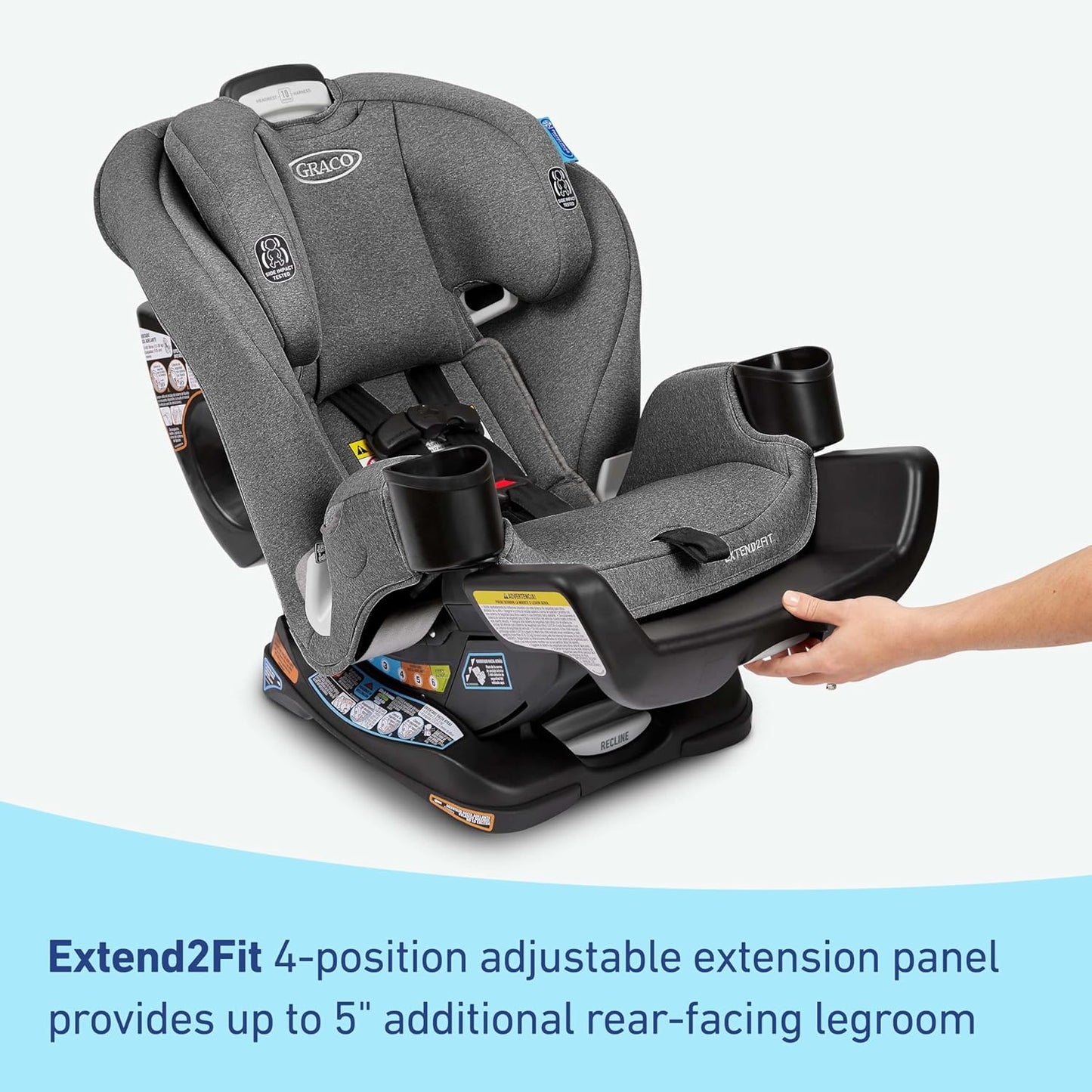 Graco Extend2Fit Convertible Baby Car Seat