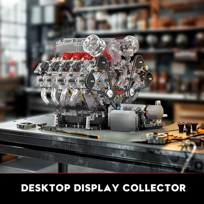 Mould King V8 Engine Model Kit – 2718PCS