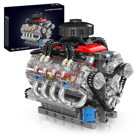 Mini V8 Engine DIY Kit – 487PCS