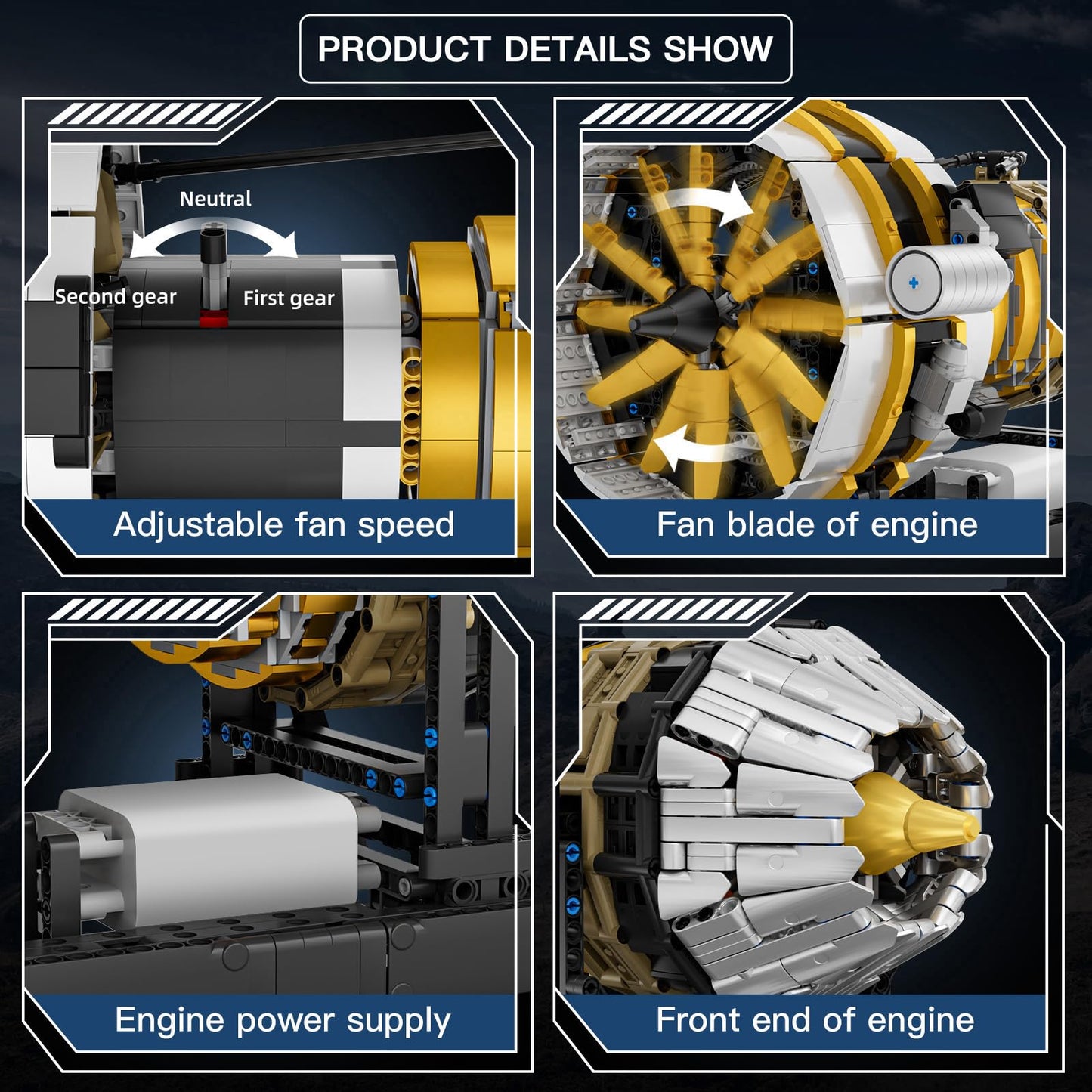 Mould King V8 Engine Model Kit – 2718PCS STEM DIY