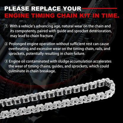 Engine Timing Chain Kit Oil Pump Water Pump Phasers