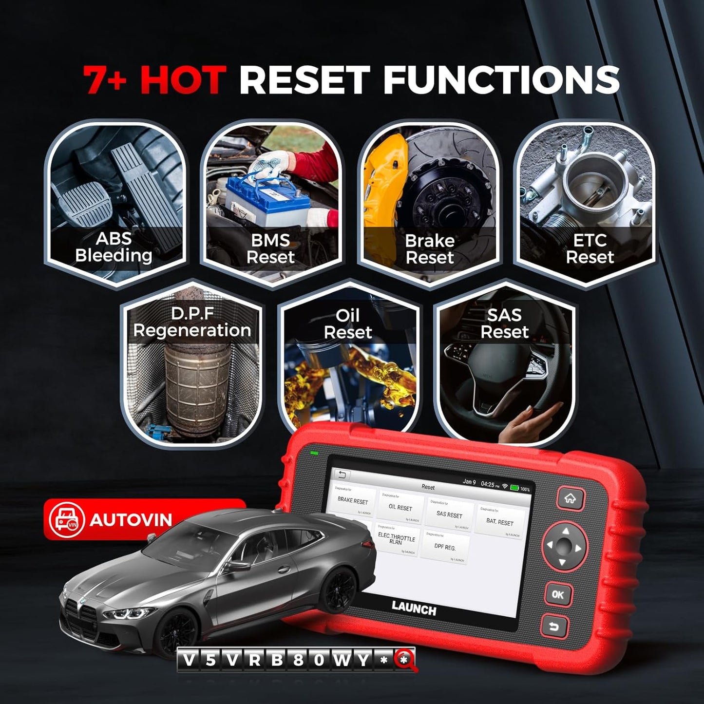 LAUNCH OBD2 Scanner CRP123X V2.0, 2025 Lifetime