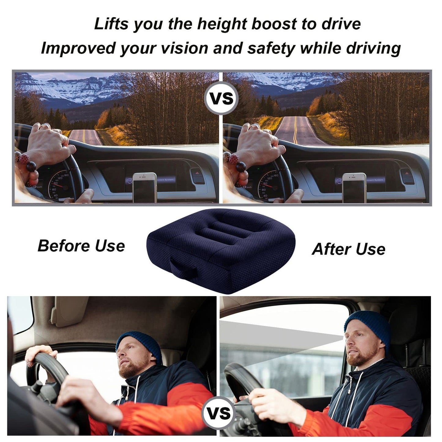 WSGJHB Seat Cushion – Posture Support (Black)