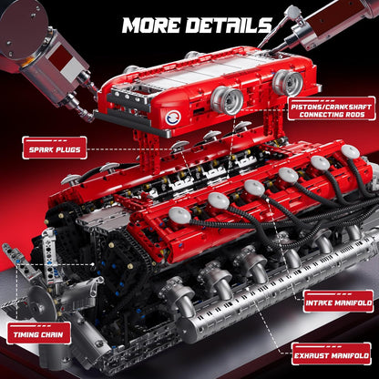 Mould King V12 Engine Kit – 3472+PCS