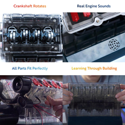 Playz V8 Combustion Engine Model Kit That Runs
