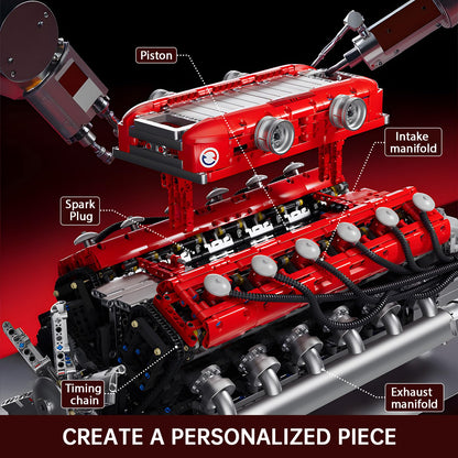 Mould King V8 Engine Model Kit – 2718PCS STEM DIY