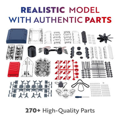 Playz V8 Combustion Engine Model Kit That Runs