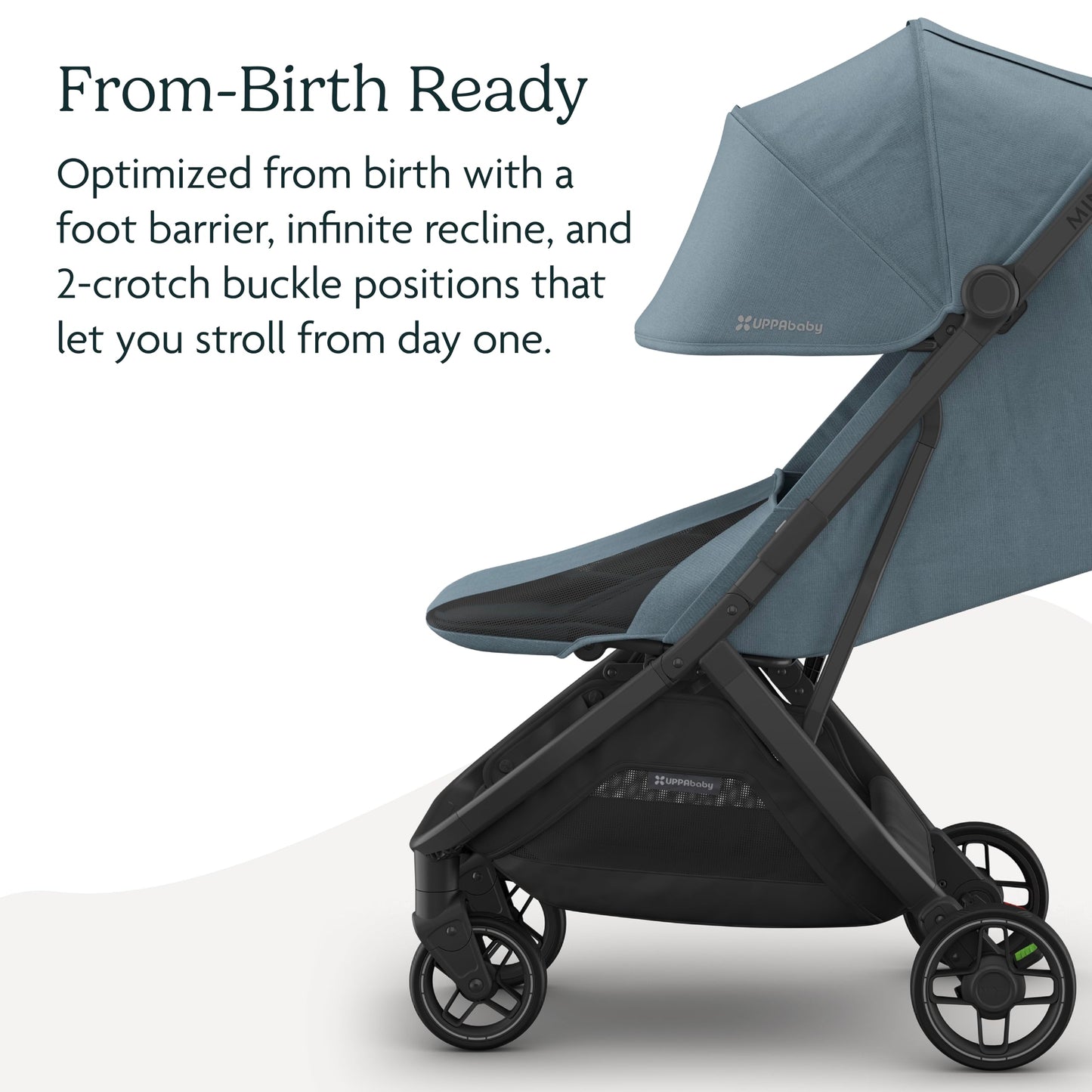 UPPAbaby Minu V3 Stroller – Savannah Pearl Gray