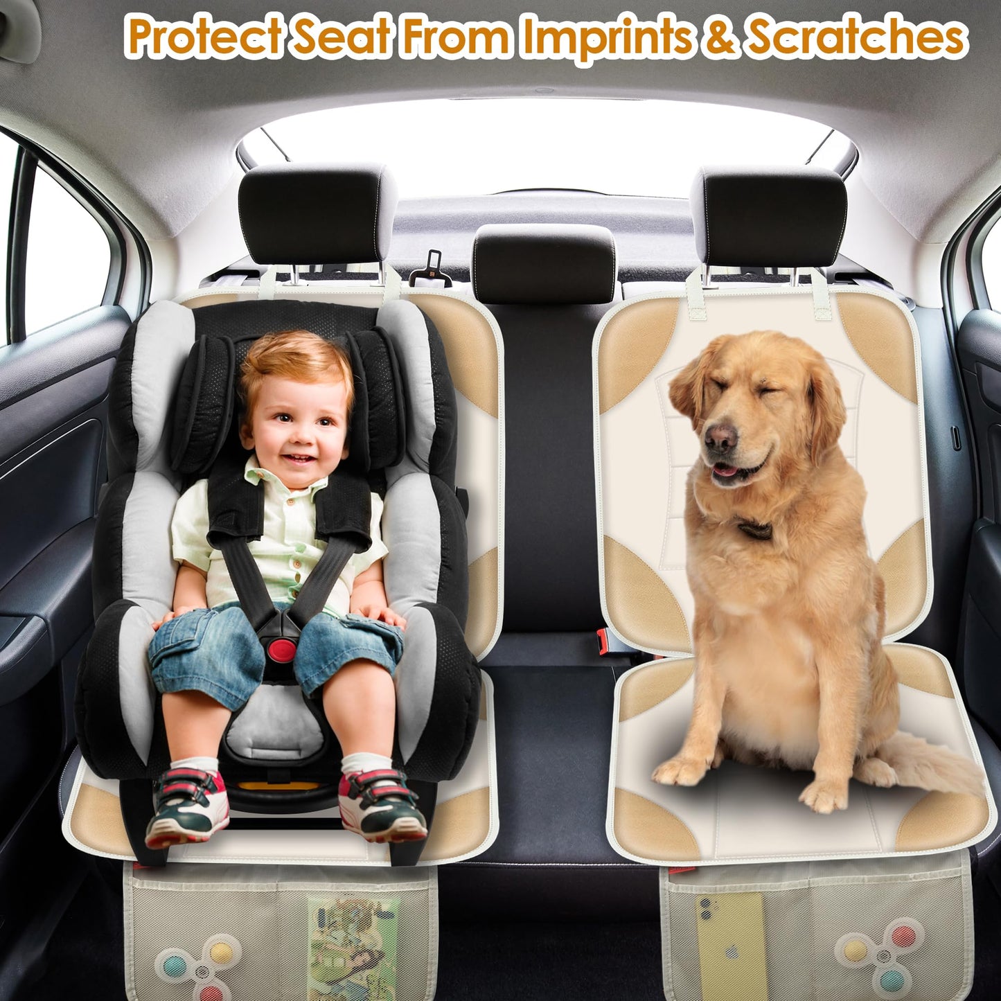 Sinvitron Car Seat Protector for Child Car Seat - Waterproof