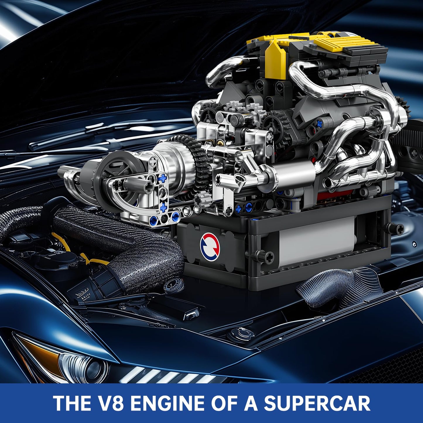 Mould King V8 Engine Model Kit – 2718PCS STEM DIY