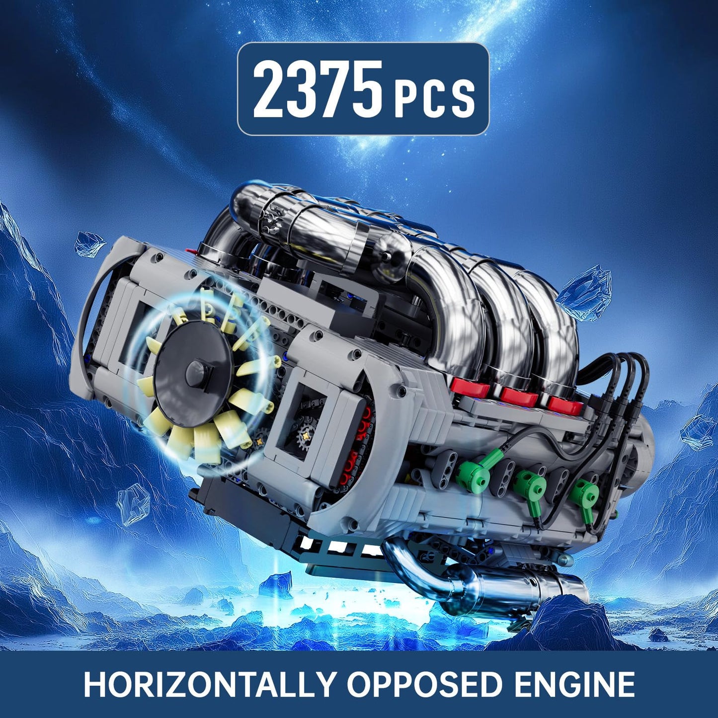 Mould King V8 Engine Model Kit – 2718PCS STEM DIY